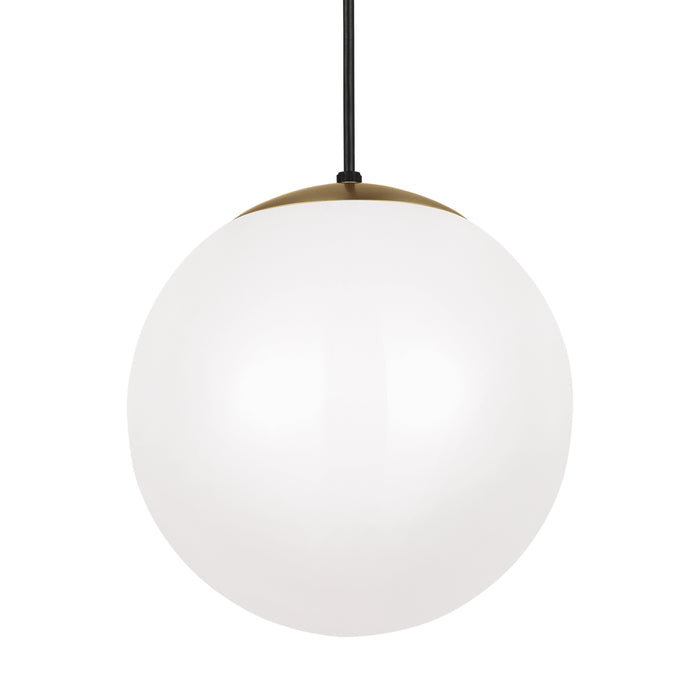 Myhouse Lighting Visual Comfort Studio - 6022-848 - One Light Pendant - Leo - Hanging Globe - Satin Brass