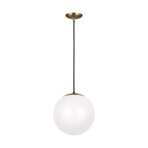 Myhouse Lighting Visual Comfort Studio - 6022EN3-848 - One Light Pendant - Leo - Hanging Globe - Satin Brass
