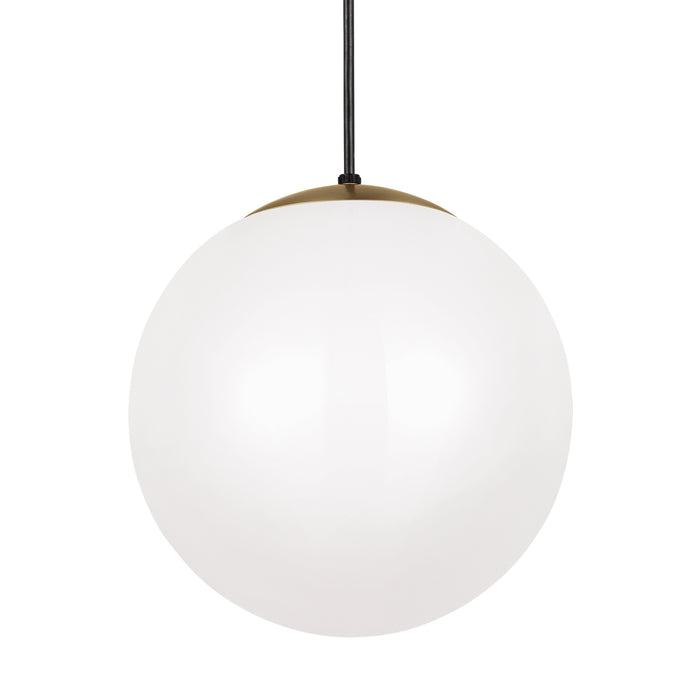 Myhouse Lighting Visual Comfort Studio - 6024-848 - One Light Pendant - Leo - Hanging Globe - Satin Brass