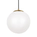 Myhouse Lighting Visual Comfort Studio - 602493S-848 - LED Pendant - Leo - Hanging Globe - Satin Brass