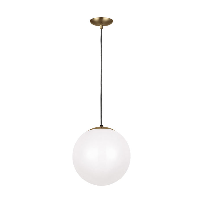 Myhouse Lighting Visual Comfort Studio - 6024EN3-848 - One Light Pendant - Leo - Hanging Globe - Satin Brass