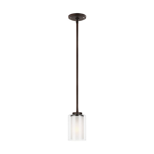 Myhouse Lighting Generation Lighting - 6137301-710 - One Light Mini-Pendant - Elmwood Park - Bronze