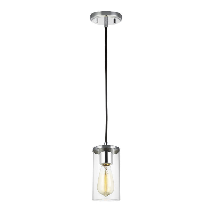 Myhouse Lighting Visual Comfort Studio - 6190301-05 - One Light Mini-Pendant - Zire - Chrome