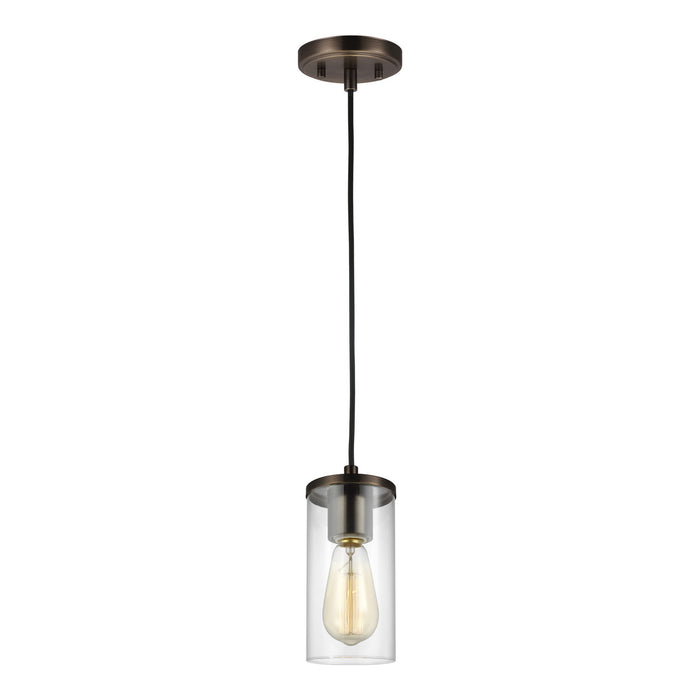Myhouse Lighting Visual Comfort Studio - 6190301-778 - One Light Mini-Pendant - Zire - Brushed Oil Rubbed Bronze