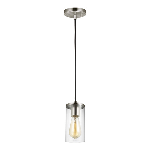 Myhouse Lighting Visual Comfort Studio - 6190301-962 - One Light Mini-Pendant - Zire - Brushed Nickel