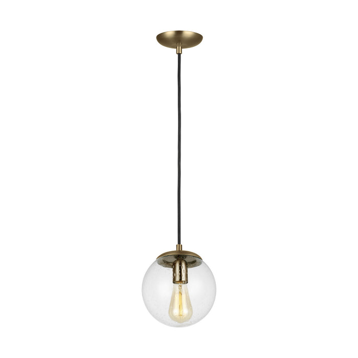 Myhouse Lighting Visual Comfort Studio - 6501801-848 - One Light Pendant - Leo - Hanging Globe - Satin Brass