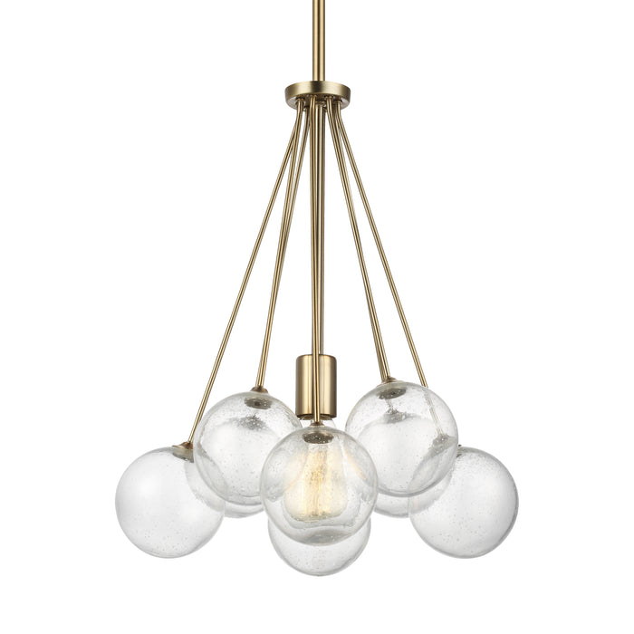 Myhouse Lighting Visual Comfort Studio - 6514301-848 - One Light Pendant - Bronzeville - Satin Brass