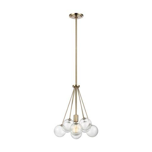 Myhouse Lighting Visual Comfort Studio - 6514301-848 - One Light Pendant - Bronzeville - Satin Brass