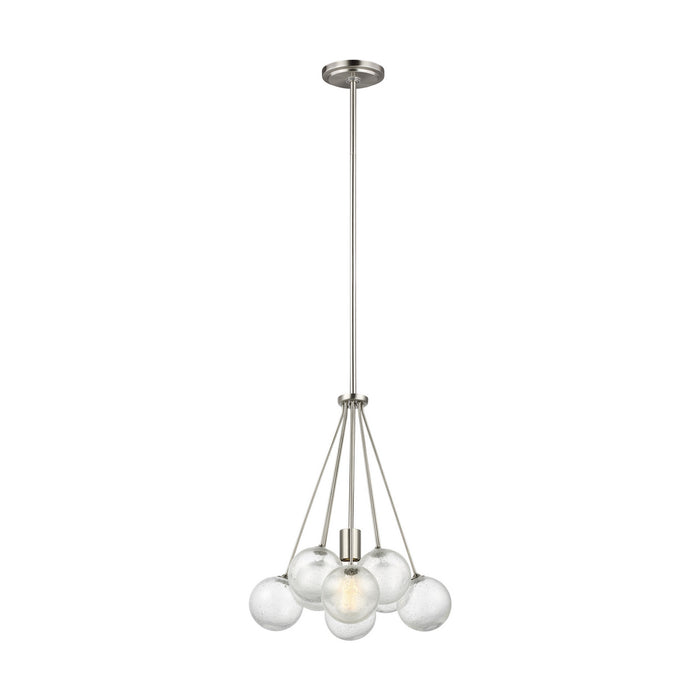 Myhouse Lighting Visual Comfort Studio - 6514301-962 - One Light Pendant - Bronzeville - Brushed Nickel