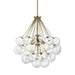 Myhouse Lighting Visual Comfort Studio - 6514303-848 - Three Light Pendant - Bronzeville - Satin Brass