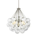 Myhouse Lighting Visual Comfort Studio - 6514303-962 - Three Light Pendant - Bronzeville - Brushed Nickel