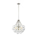 Myhouse Lighting Visual Comfort Studio - 6514303-962 - Three Light Pendant - Bronzeville - Brushed Nickel