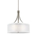 Myhouse Lighting Generation Lighting - 6537303-962 - Three Light Pendant - Elmwood Park - Brushed Nickel