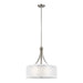 Myhouse Lighting Generation Lighting - 6537303-962 - Three Light Pendant - Elmwood Park - Brushed Nickel