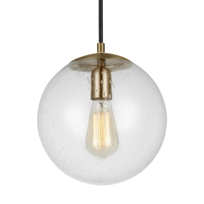 Myhouse Lighting Visual Comfort Studio - 6601801-848 - One Light Pendant - Leo - Hanging Globe - Satin Brass