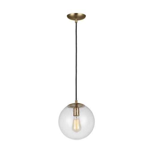 Myhouse Lighting Visual Comfort Studio - 6601801-848 - One Light Pendant - Leo - Hanging Globe - Satin Brass