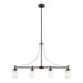 Myhouse Lighting Generation Lighting - 6637304-710 - Four Light Island Pendant - Elmwood Park - Bronze