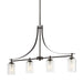 Myhouse Lighting Generation Lighting - 6637304-710 - Four Light Island Pendant - Elmwood Park - Bronze