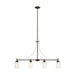 Myhouse Lighting Generation Lighting - 6637304-710 - Four Light Island Pendant - Elmwood Park - Bronze