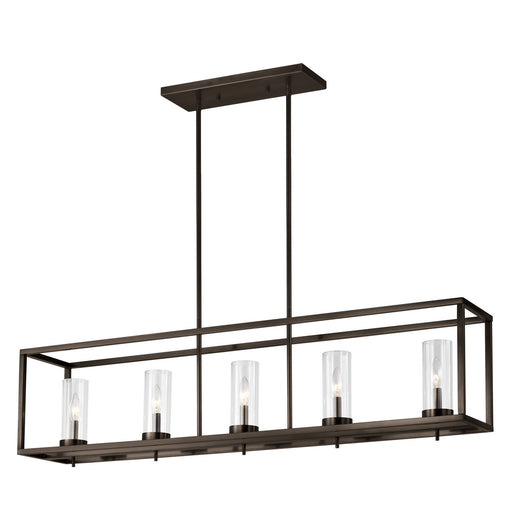 Myhouse Lighting Visual Comfort Studio - 6690305-778 - Five Light Island Pendant - Zire - Brushed Oil Rubbed Bronze