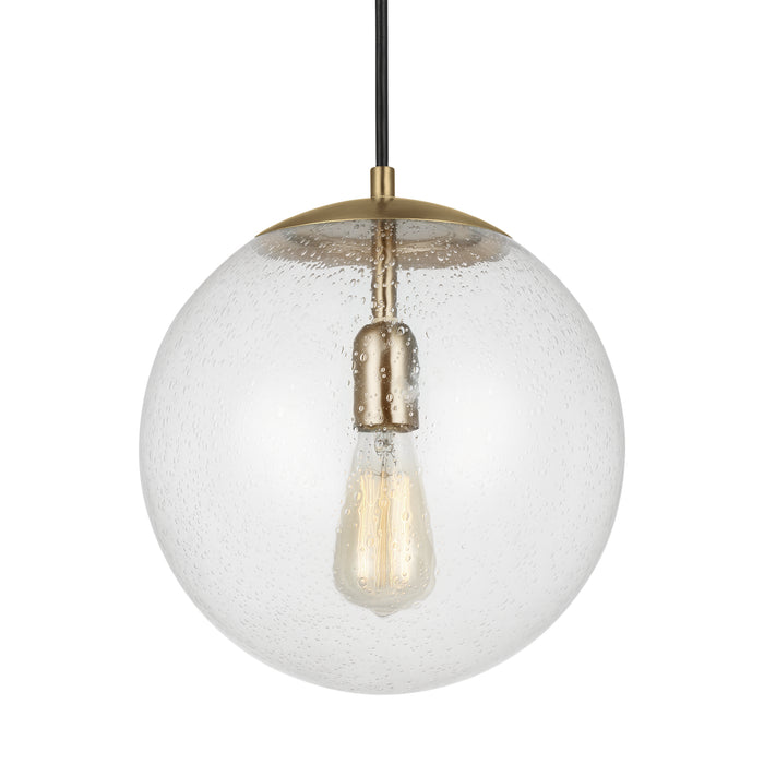 Myhouse Lighting Visual Comfort Studio - 6701801-848 - One Light Pendant - Leo - Hanging Globe - Satin Brass