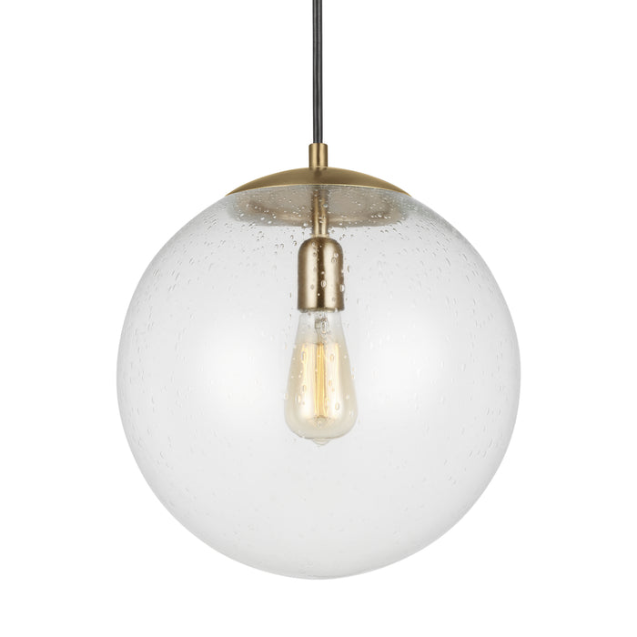 Myhouse Lighting Visual Comfort Studio - 6801801-848 - One Light Pendant - Leo - Hanging Globe - Satin Brass