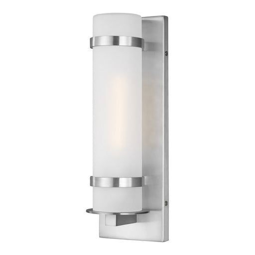 Myhouse Lighting Generation Lighting - 8518301EN3-04 - One Light Outdoor Wall Lantern - Alban - Satin Aluminum