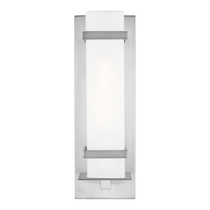 Myhouse Lighting Generation Lighting - 8520701-04 - One Light Outdoor Wall Lantern - Alban - Satin Aluminum