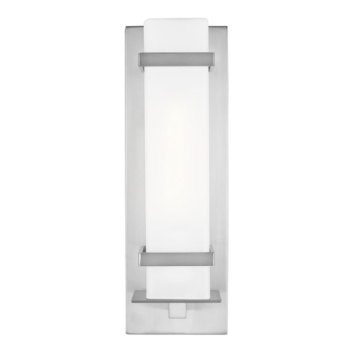 Myhouse Lighting Generation Lighting - 8520701EN3-04 - One Light Outdoor Wall Lantern - Alban - Satin Aluminum