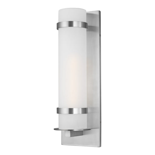 Myhouse Lighting Generation Lighting - 8718301-04 - One Light Outdoor Wall Lantern - Alban - Satin Aluminum