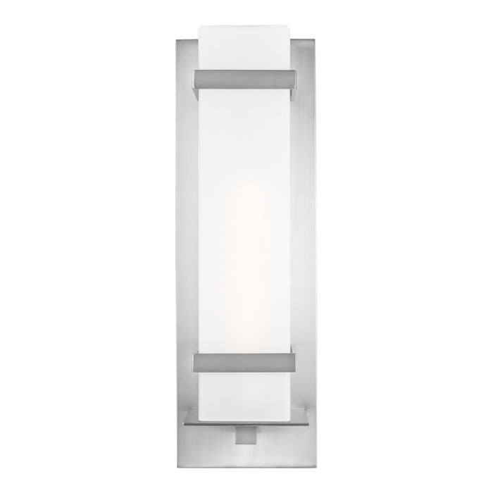 Myhouse Lighting Generation Lighting - 8720701-04 - One Light Outdoor Wall Lantern - Alban - Satin Aluminum