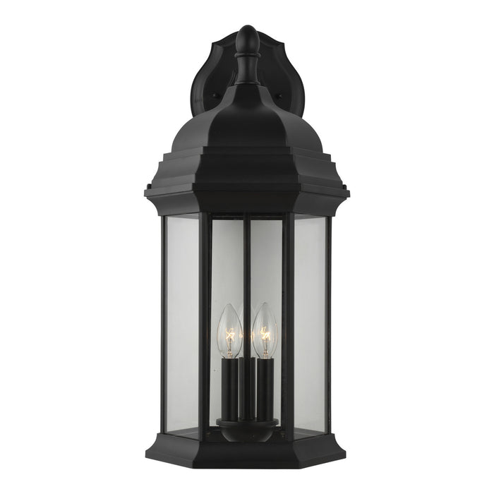 Myhouse Lighting Generation Lighting - 8738703-12 - Three Light Outdoor Wall Lantern - Sevier - Black