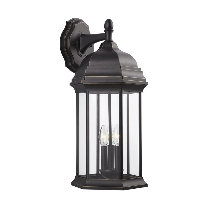 Myhouse Lighting Generation Lighting - 8738703-71 - Three Light Outdoor Wall Lantern - Sevier - Antique Bronze