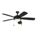 Myhouse Lighting Generation Lighting - 5DIC52BKD-V1 - 52"Ceiling Fan - Discus - Matte Black