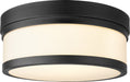 Myhouse Lighting Quorum - 3509-12-69 - Two Light Ceiling Mount - Celeste - Textured Black