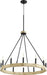 Myhouse Lighting Quorum - 6189-12-69 - 12 Light Chandelier - Alpine - Textured Black w/ Driftwood finish