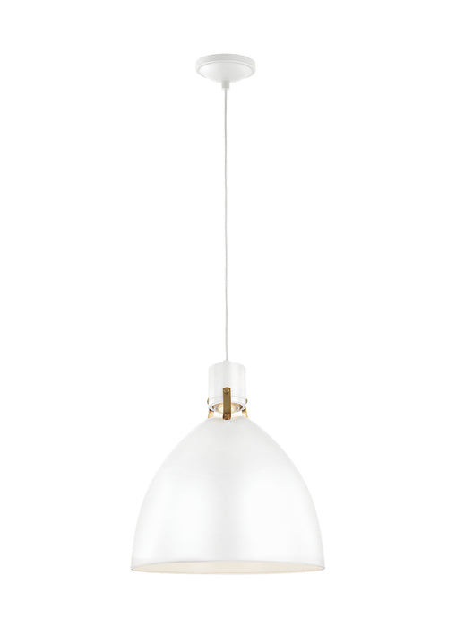 Myhouse Lighting Visual Comfort Studio - P1443FWH-L1 - LED Pendant - Brynne - Flat White