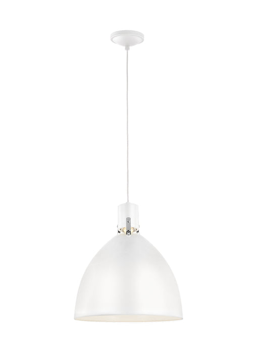 Myhouse Lighting Visual Comfort Studio - P1443FWH-L1 - LED Pendant - Brynne - Flat White