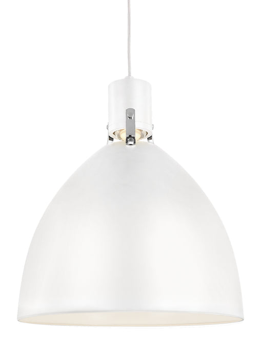 Myhouse Lighting Visual Comfort Studio - P1443FWH-L1 - LED Pendant - Brynne - Flat White