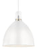 Myhouse Lighting Visual Comfort Studio - P1443FWH-L1 - LED Pendant - Brynne - Flat White