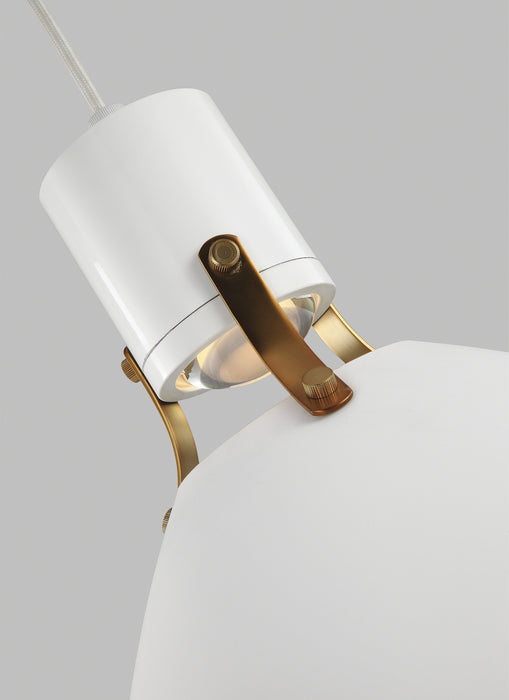 Myhouse Lighting Visual Comfort Studio - P1443FWH-L1 - LED Pendant - Brynne - Flat White