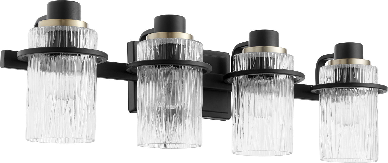 Myhouse Lighting Quorum - 527-4-69 - Four Light Vanity - Lazo - Textured Black