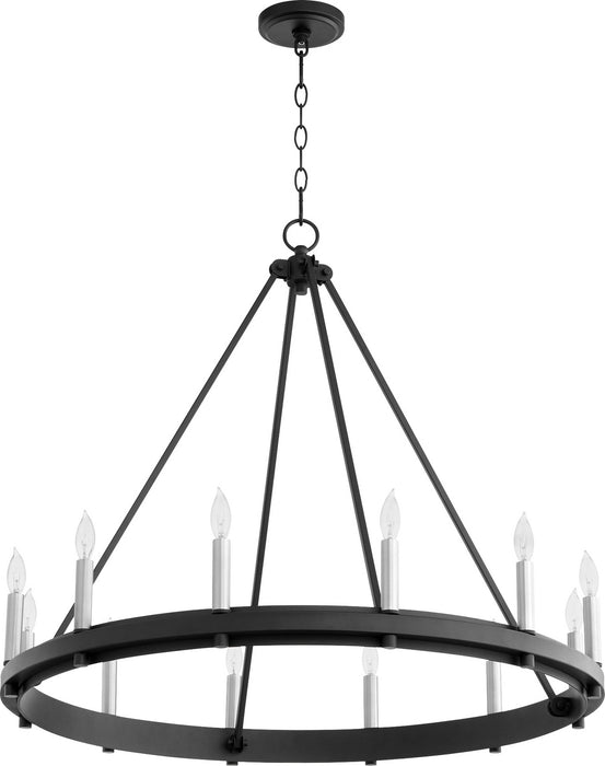 Myhouse Lighting Quorum - 611-12-69 - 12 Light Chandelier - Aura - Textured Black