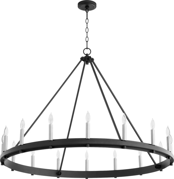 Myhouse Lighting Quorum - 611-16-69 - 16 Light Chandelier - Aura - Textured Black