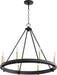 Myhouse Lighting Quorum - 611-8-69 - Eight Light Chandelier - Aura - Textured Black