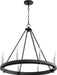 Myhouse Lighting Quorum - 611-8-69 - Eight Light Chandelier - Aura - Textured Black