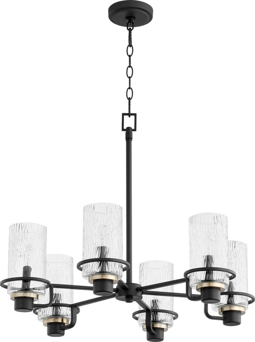 Myhouse Lighting Quorum - 627-6-69 - Six Light Chandelier - Lazo - Textured Black