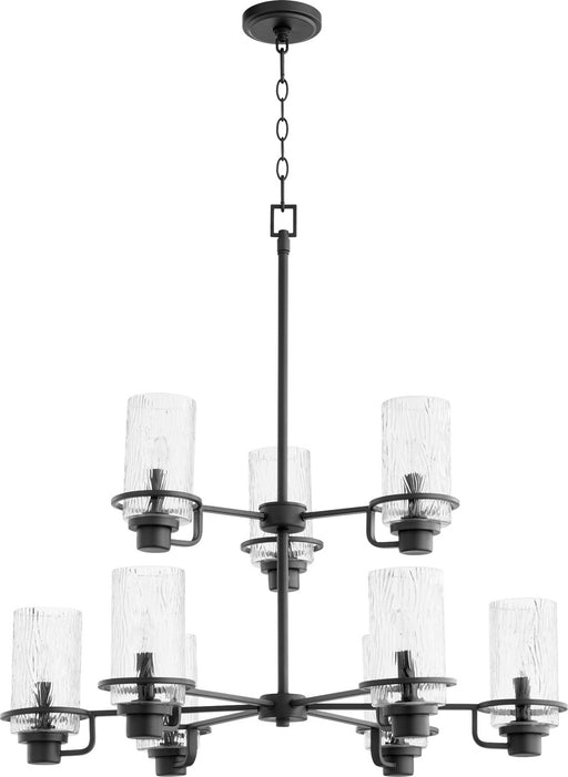 Myhouse Lighting Quorum - 627-9-69 - Nine Light Chandelier - Lazo - Textured Black