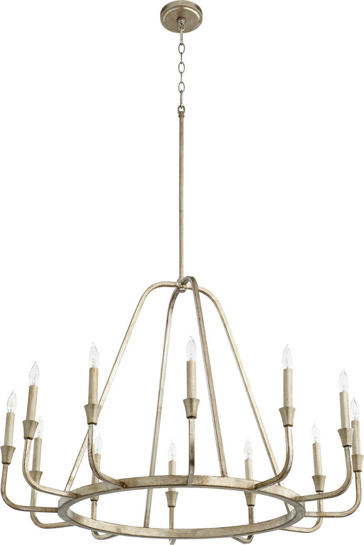 Myhouse Lighting Quorum - 6314-12-60 - 12 Light Chandelier - Marquee - Aged Silver Leaf