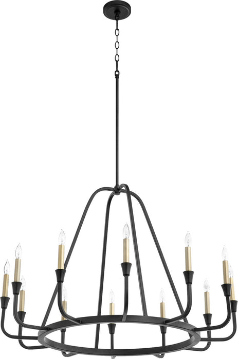 Myhouse Lighting Quorum - 6314-12-69 - 12 Light Chandelier - Marquee - Textured Black